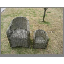 American Style Garden Aluminum Bistro Outdoor Rattan Chair